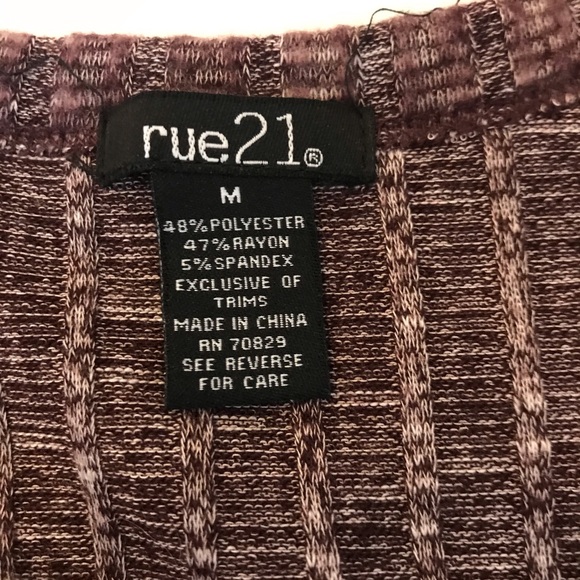 Rue21 Purple Knit Long-Sleeve Sweater with Buttons - Picture 5 of 5